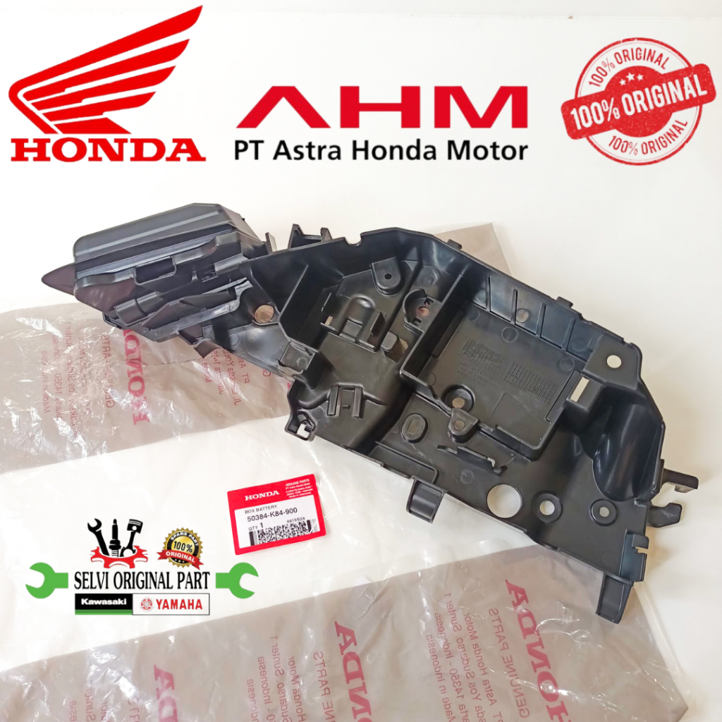 BOX BATERAI RUMAH DUDUKAN COVER BOX AKI ACCU CRF150 L HONDA ORIGINAL AHM