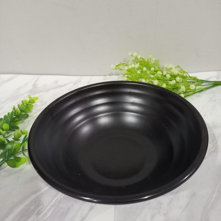 Golden Dragon Mangkok Melamin W6308A 8" Inch Hitam