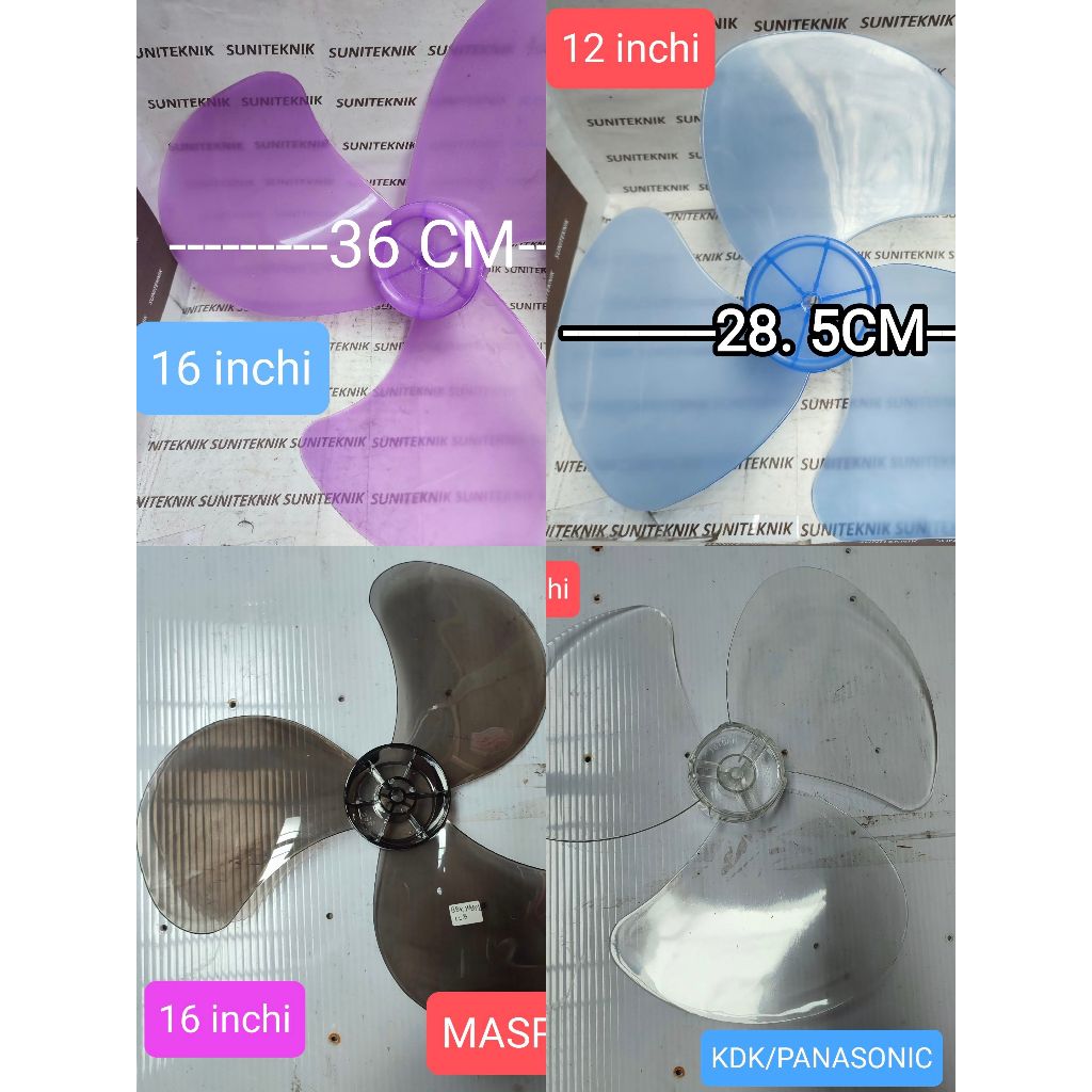 BALING BALING KIPAS ANGIN  KDK/PANASONIC 16 INCHI
