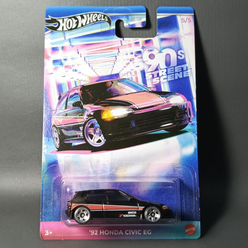 Hot wheels '92 Honda Civic EG ( Estilo ) 90s street scene