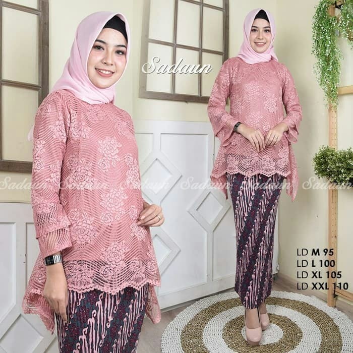 SUPER CANTIK setelan  kebaya / Kebaya Modern rinjani / setelan kebaya brukat/ Kebaya Bianca / Batik 