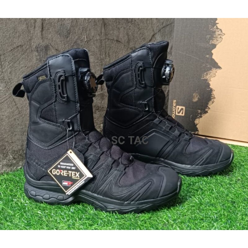 SEPATU PDL SALOMON SWIVEL ROPE 8 INCH HITAM/SEPATU TACTICAL SALOMON TALI PUTAR