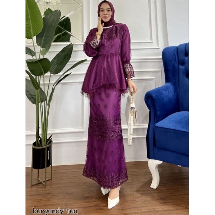 ARIFAH FAMILY SET COUPLE TERBARU BURGUNDI SERIES PREMIUM AYAH IBU ANAK CEWE COWO UNGU MAROON BURGUND