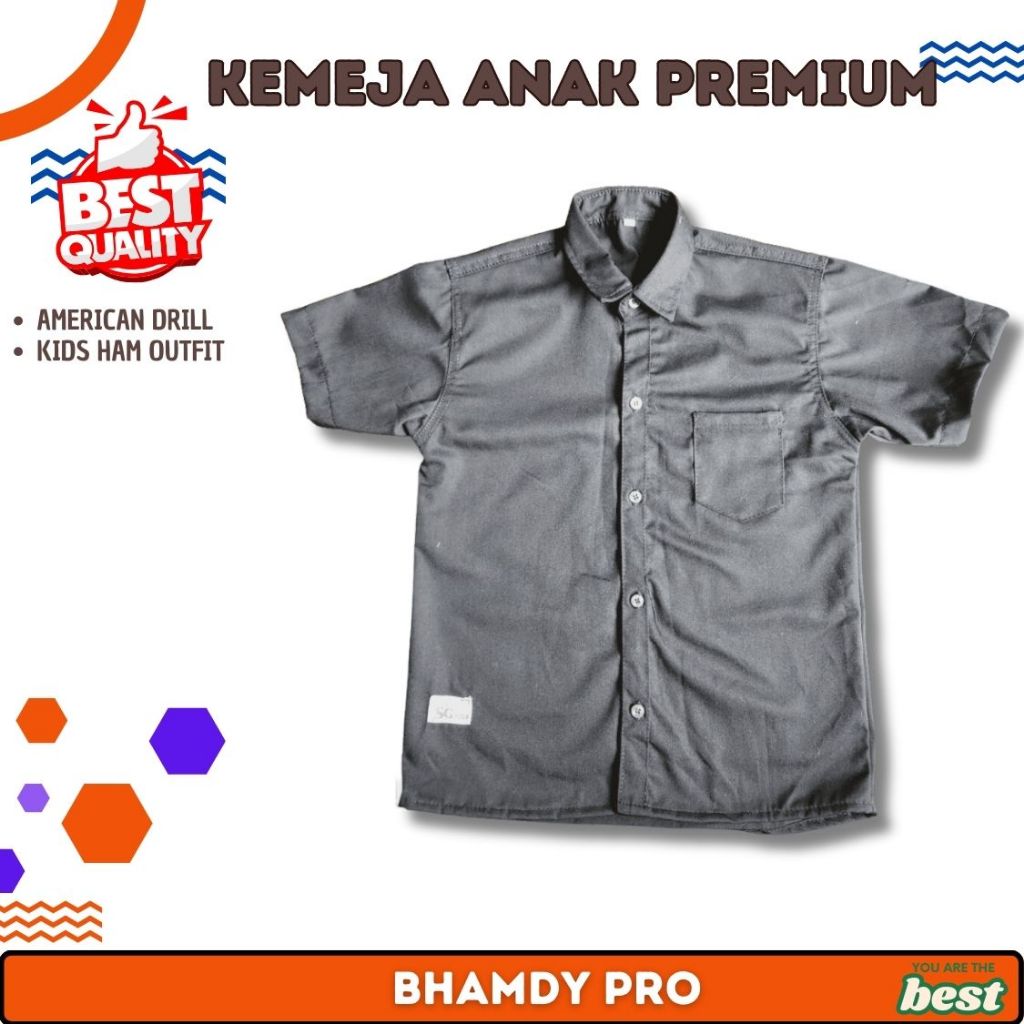 Baju Kemeja Anak Laki Cowok Keren Terbaru Nyaman Trendi Premium Umur 8-9 Tahun Tahun