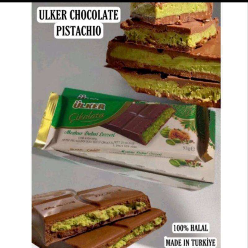 

Coklat Dubai Viral Coklat Pistachio Ulker Coklat Dubai Turki Original