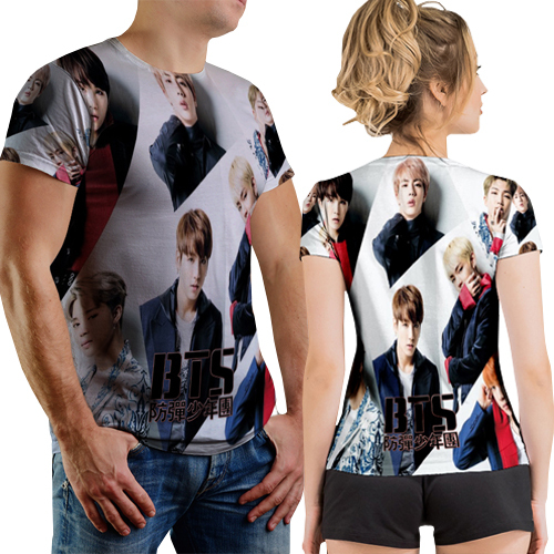 Kaos BTS Bangtan Boys Tshirt Fullprint Bahan Polyester Jersey | Size S M L XL XXL 3XL | PO 3 HARI