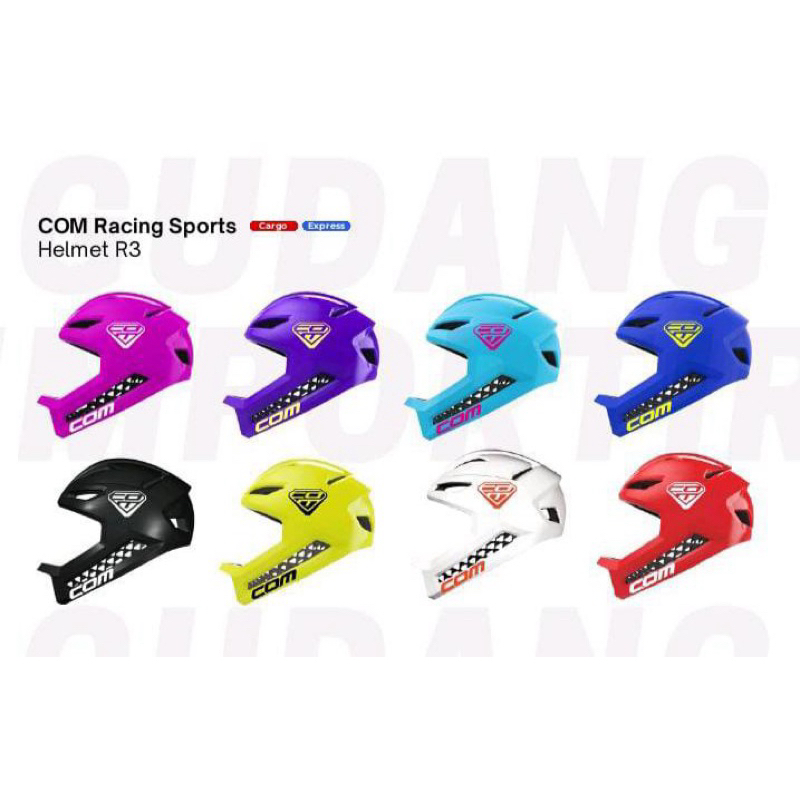 helm pushbike COM R3 BLACK