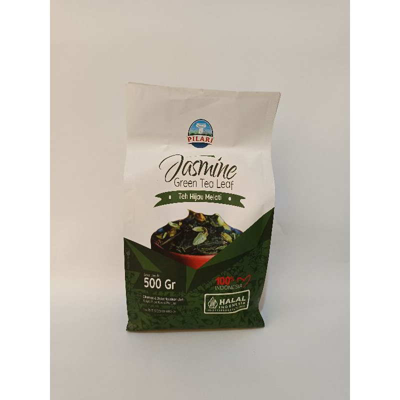 

Pilari Jasmine Green Tea Leaf | Teh hijau melati 500 Gr