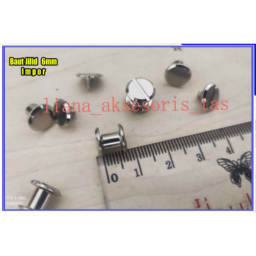 

Baut Jilid Buku 6mm - Baut Jilid Agenda 6mm Mur Minus - POPULER