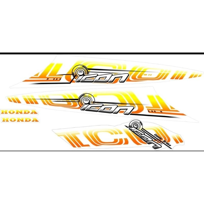 Striping transparan maxdecal beat karbu icon cyber