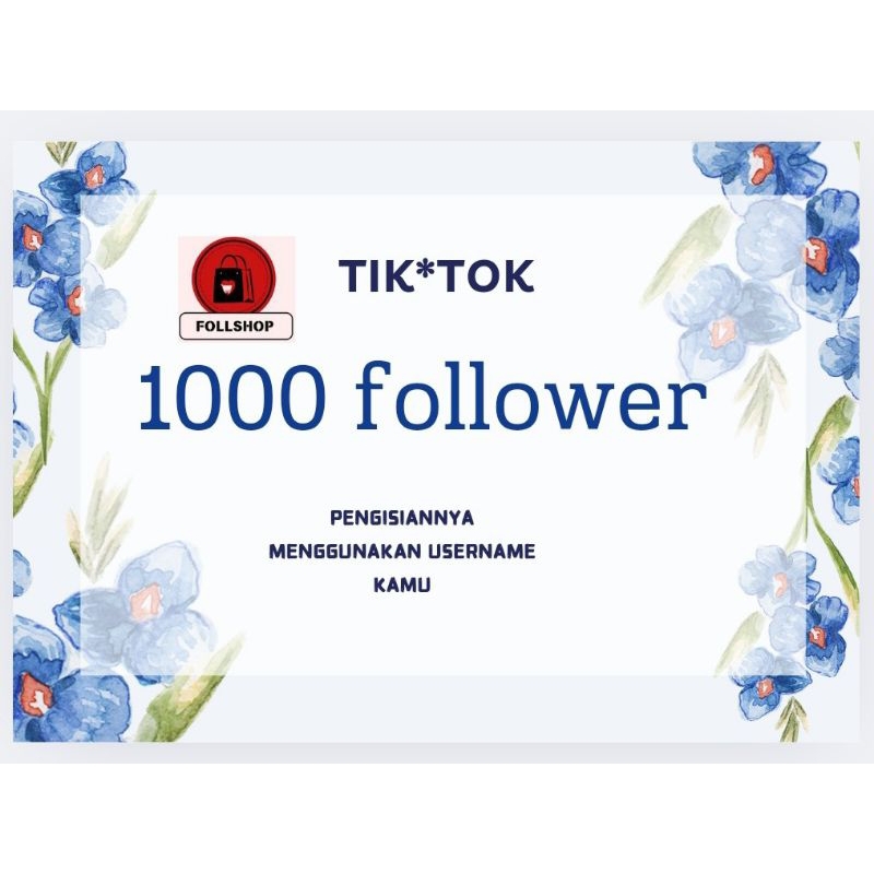 follower tik*tok murah
