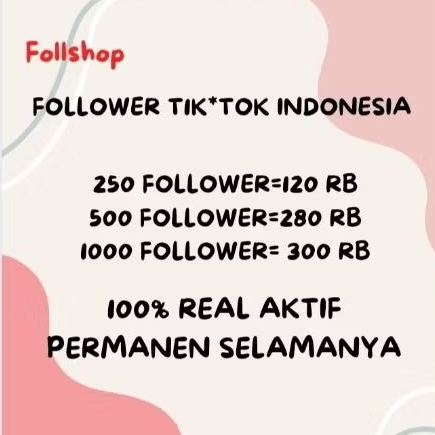 tik**tok followers murah permanen