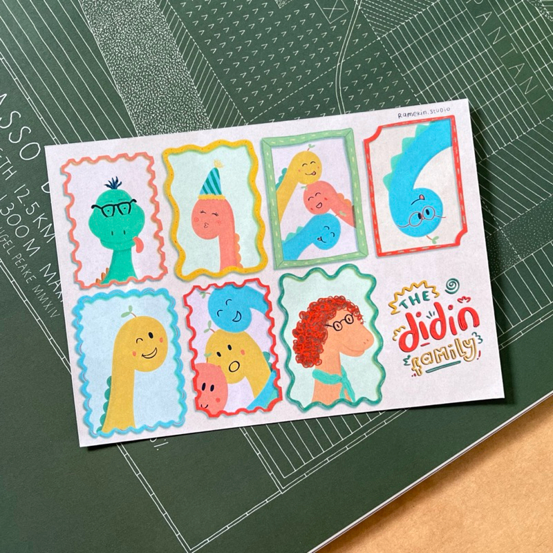 

The Didin Family Art Print A6 & A4 | Ramekin Studio
