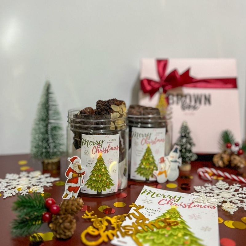 

[CHRISTMAS HAMPERS] Bite Size Fudgy Brownie Jars
