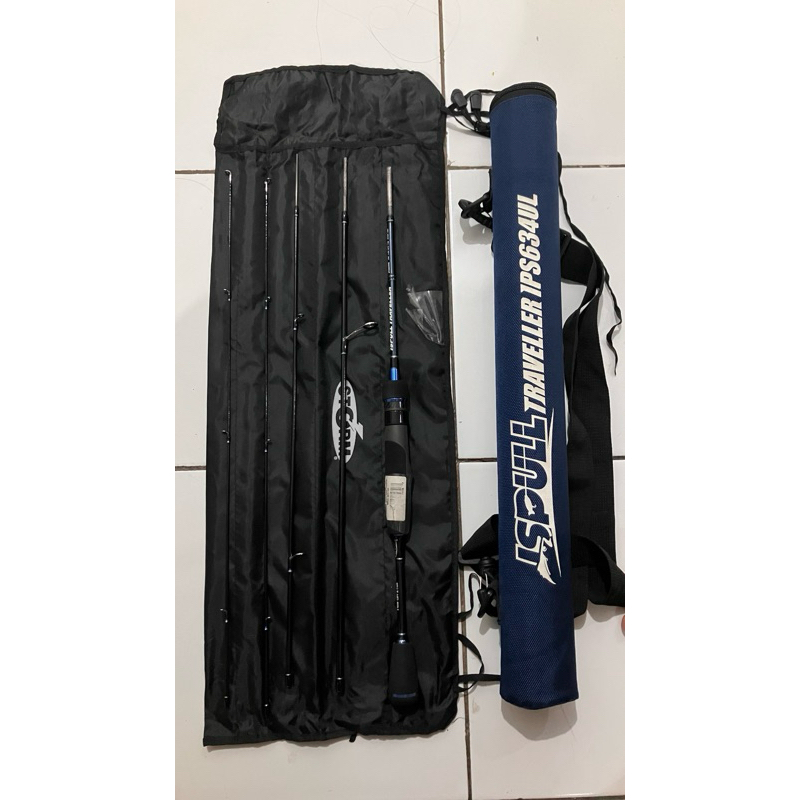 Ispull travel rod 1-4 lb (double top) + tube