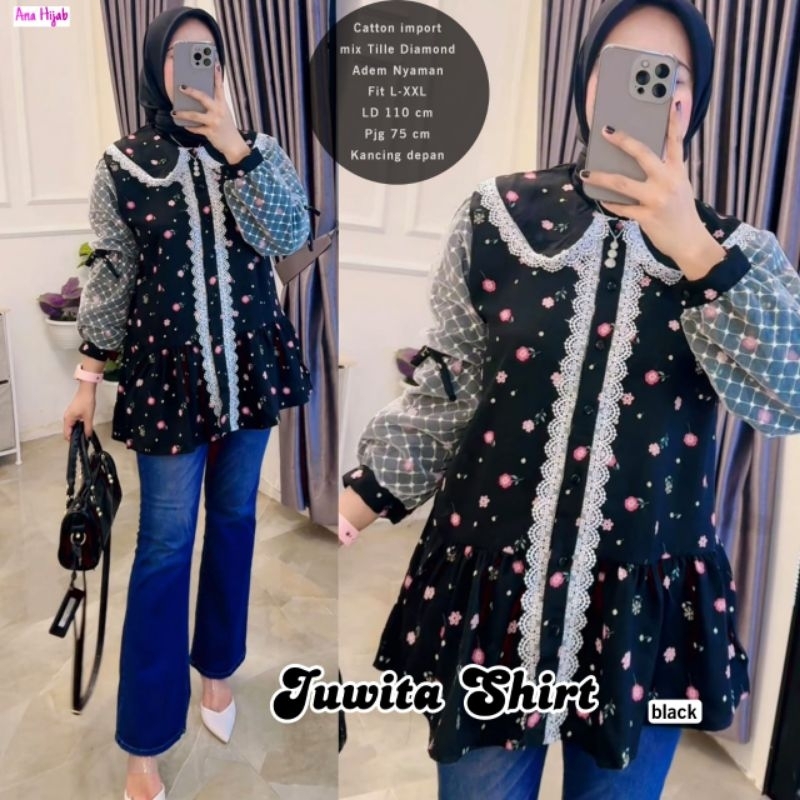 Atasan Blouse Wanita Tile