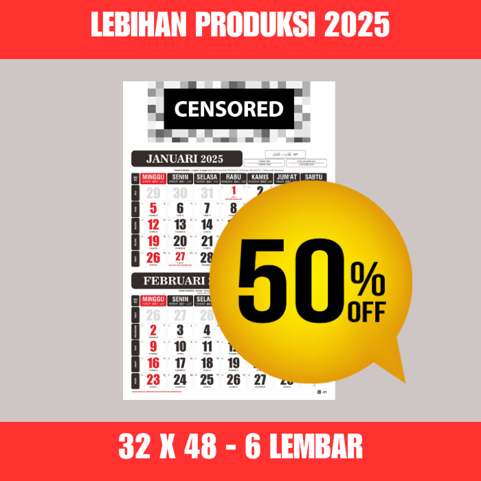 

OBRAL KALENDER DINDING 2025 LEBIHAN PRODUKSI