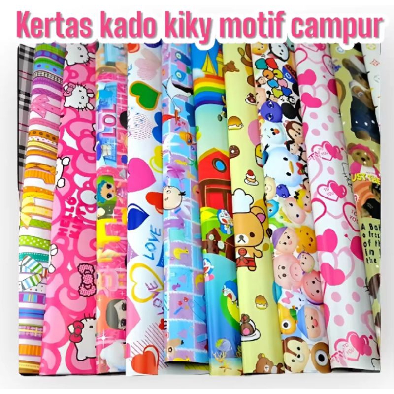 

2 Pcs Kertas Kado Karakter Anak / Kertas Kado Bingkisan / Bingkisan Kado Ulang Tahun / Kertas Kado