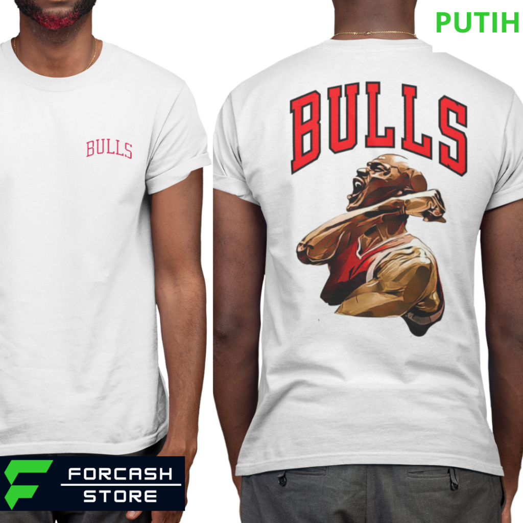 KAOS BASKET CHICAGO BULLS 1 JUMBO BIGSIZE PREMIUM SIZE S - 7XL KAOS ANAK DAN KAOS DEWASA