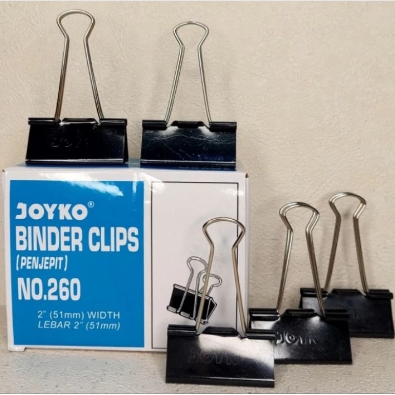 

Penjepit kertas / Binder clip Joyko no.260 [12pcs]