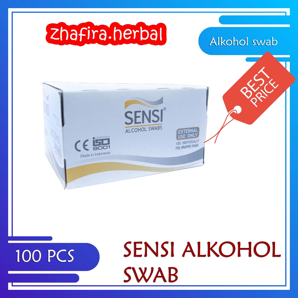 Alkohol Swab SENSI isi 100 Pcs