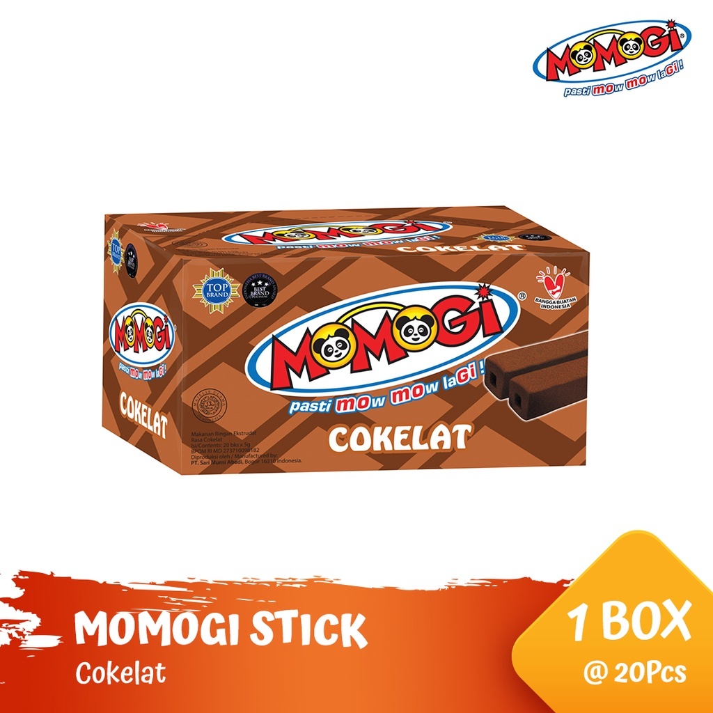 

Momogi Stick Coklat 5 gram ( 1 box isi 20 pcs )