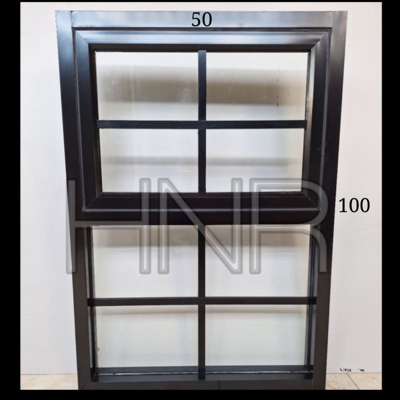 Jendela Aluminium Dan Kaca Mati (gratis packing kayu)