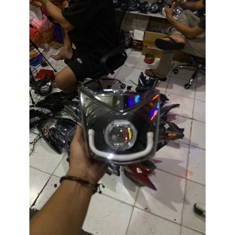 LAMPU ALIS BEAT FI FULLSET BILED ALA PROJECTOR REFLEKTOR BEAT FI OLD 2013-2016 plus alis