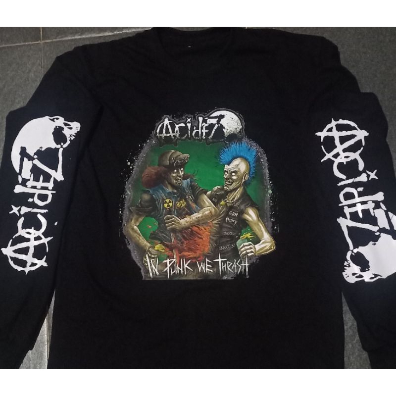 KAOS BAND PUNK LENGAN PANJANG ACIDEZ | KAOS BAND | KAOS LENGAN PANJANG