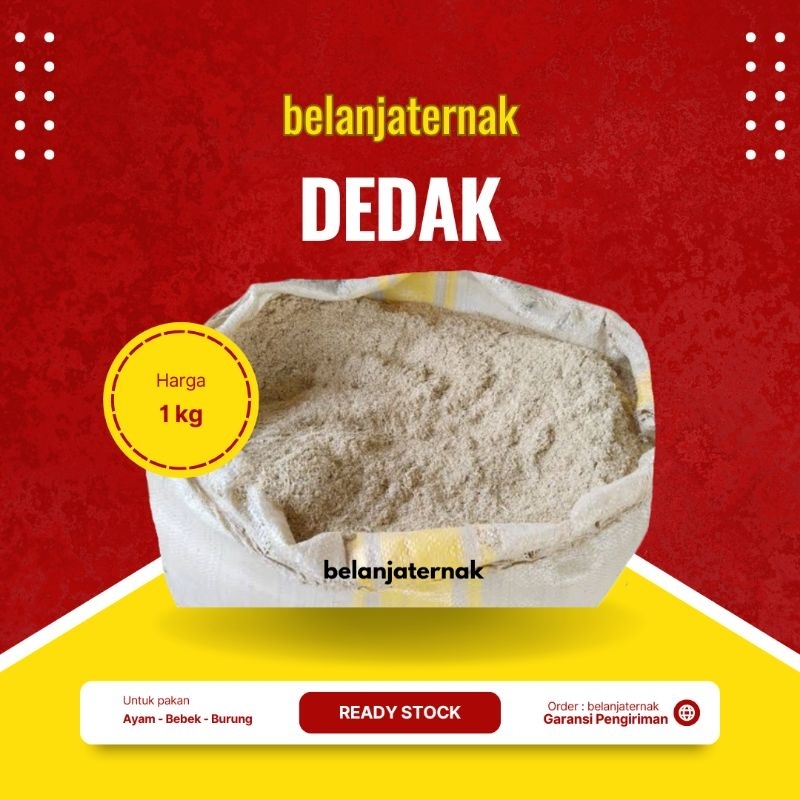 Dedak Pakan Ternak Unggas - Dedak Ayam Bebek  1 Kg