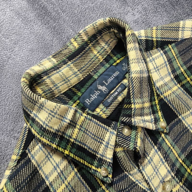 kemeja flannel pria merk POLO RALPH LAUREN