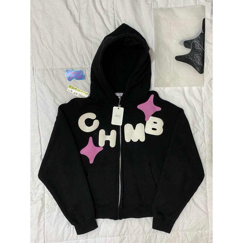 CHMB Zipper Shooting Love Black