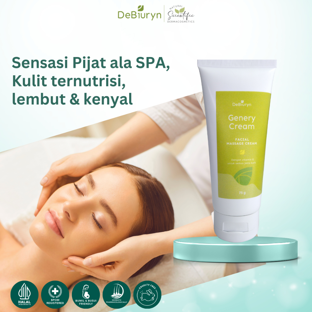 DeBiuryn Genery Facial Massage Cream - Krim Pijat Wajah
