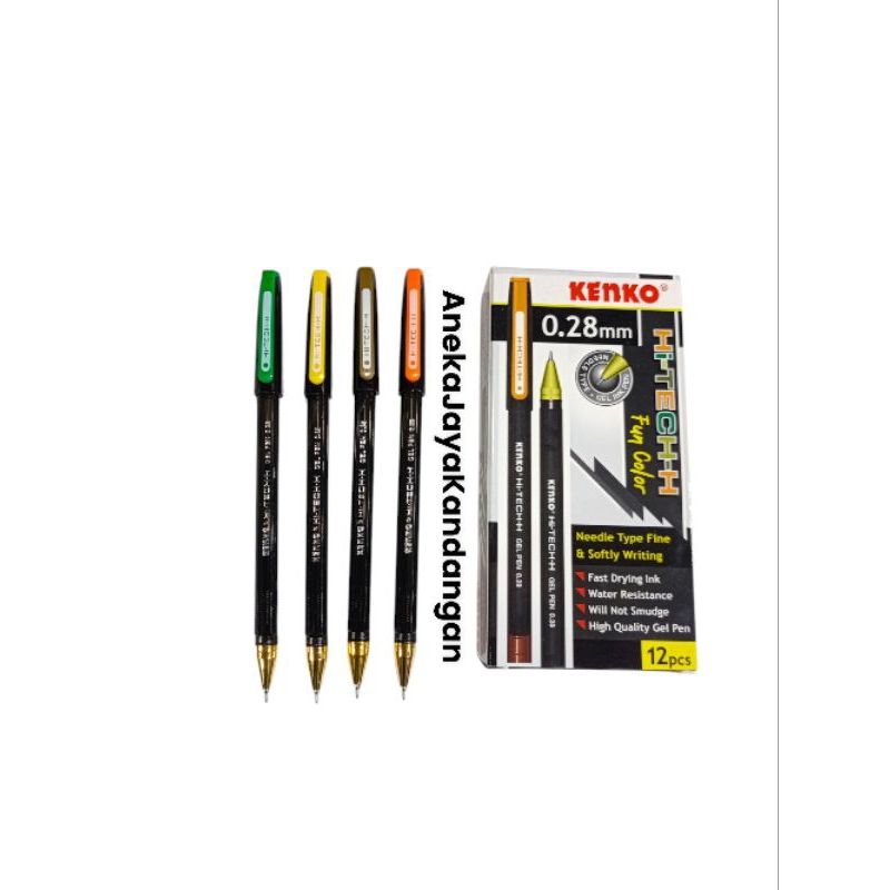 

hi tech-h kenko fun color 0.28mm/gel pen kenko