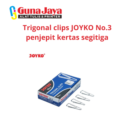 

Trigonal clips JOYKO No.3 penjepit kertas segitiga