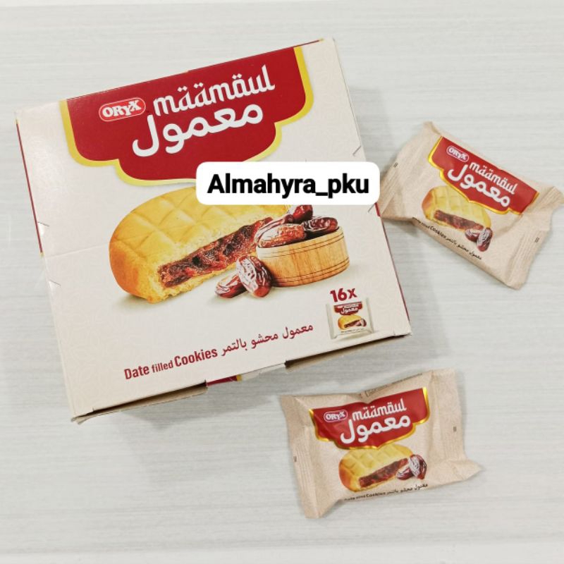 

Biskuit Kurma Maamoul Oryx 1 Pack Isi 16 Pcs/ Biskuit Oleh-oleh Haji Umroh
