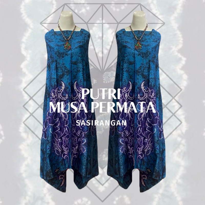 Ready Kain Sasirangan Motif Daun Pacar Cina Bahan Katun Satin Ukuran 2 Meter