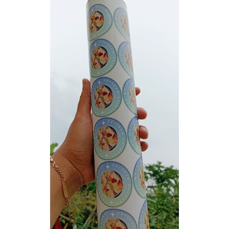

stiker makanan/stiker produk