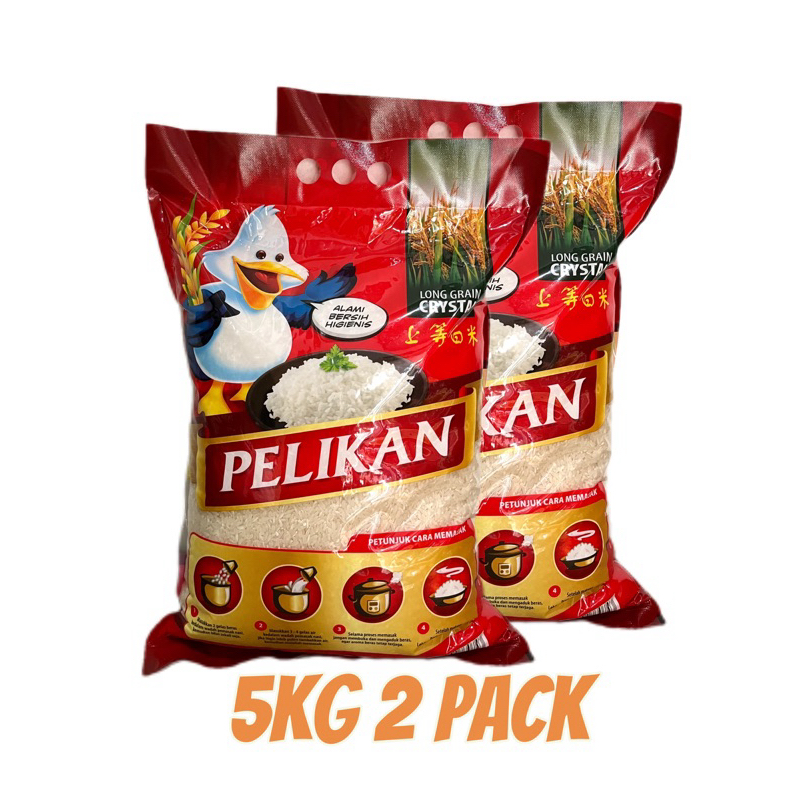 

Beras Pelikan 5kg (2x) paket hemat