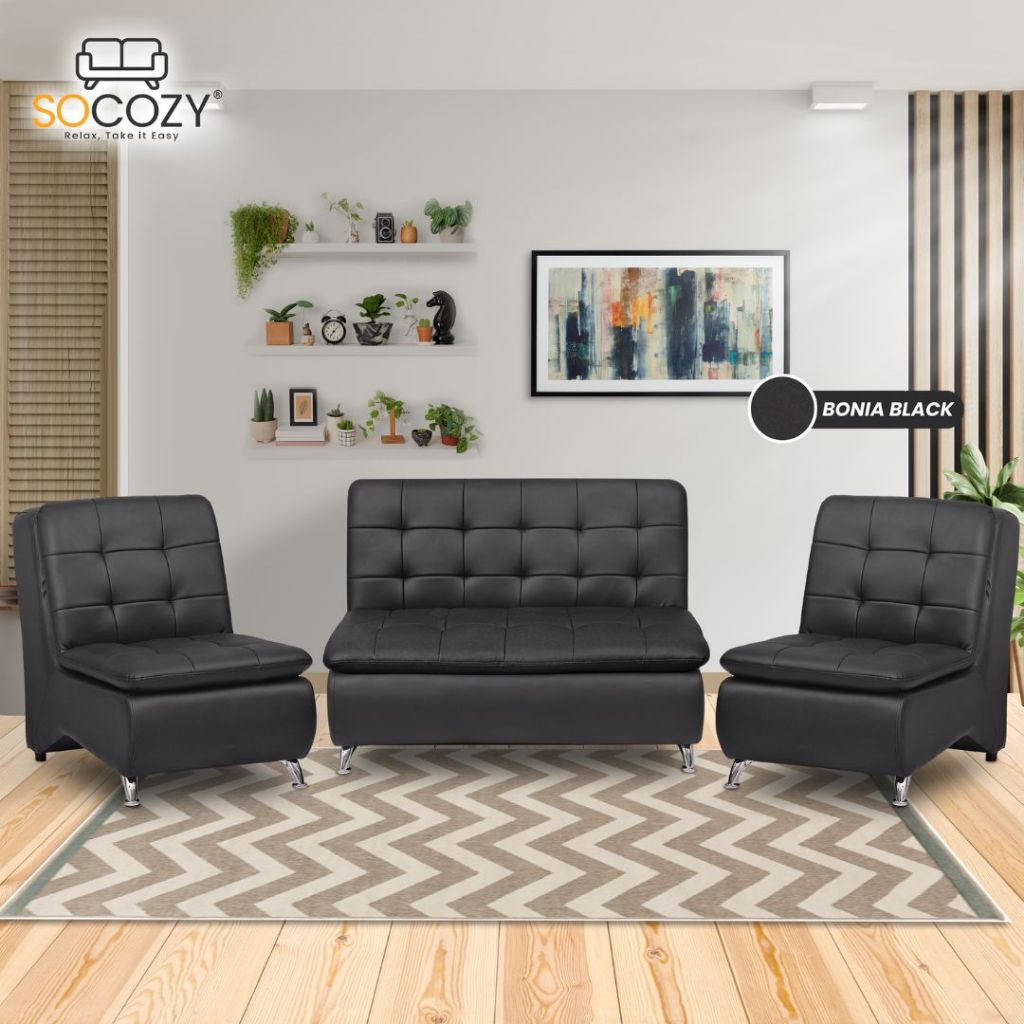 Socozy - Set Sofa Tamu - Sofa Marvel Oscar - Sofa Minimalis -  Sofa 211 Seater