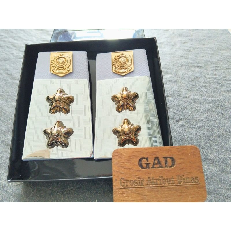 Pangkat Pdh Lurah Kades Plat Kain Putih