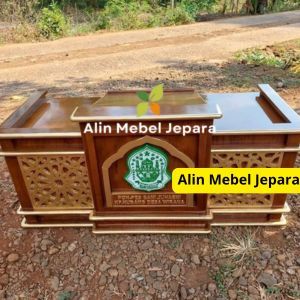 Meja Majelis, Mimbar lesehan, Mimbar pengajian, mimbar masjid mimbar minimalis jati jepara