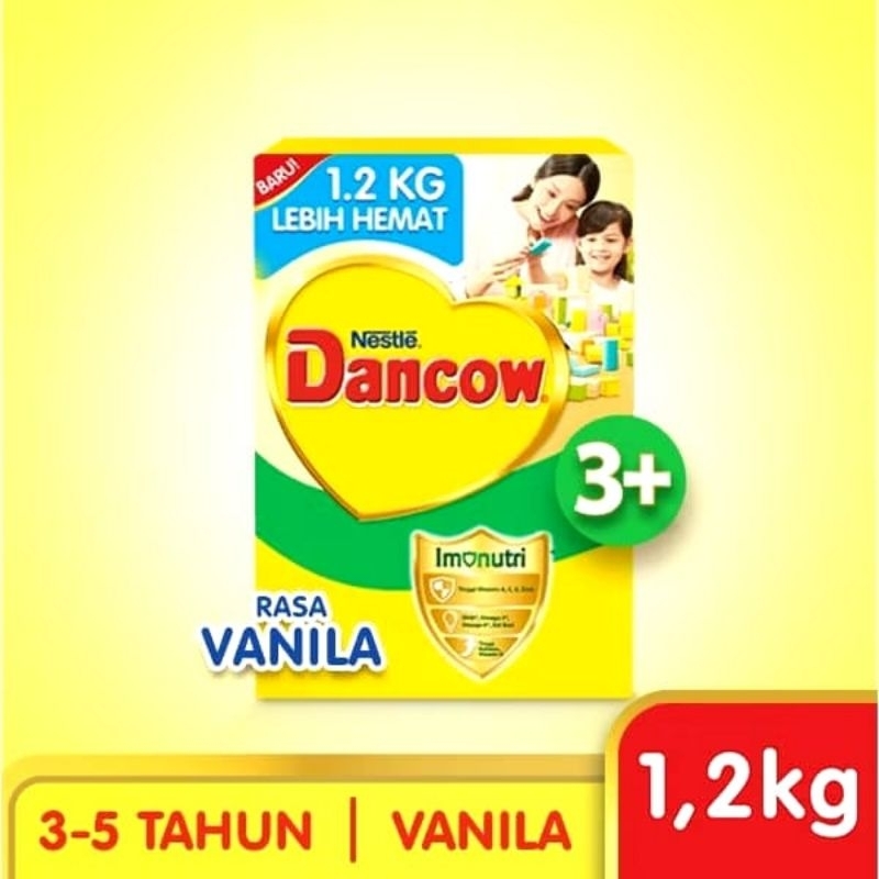 

Dancow 1+ dan 3+ Rasa Vanila/Madu 1.2kg