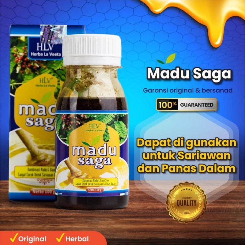 

Madu Saga HLV 100g Madu Panas dalam & Sariawan