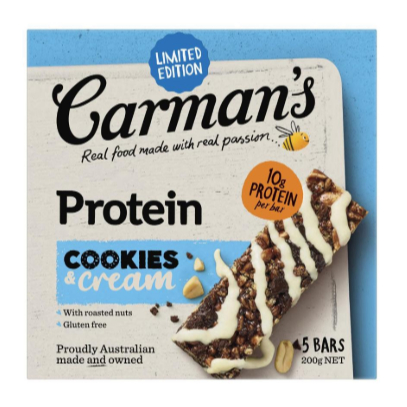 

Carman's Cookies & Cream Protein Bars 5 Pack