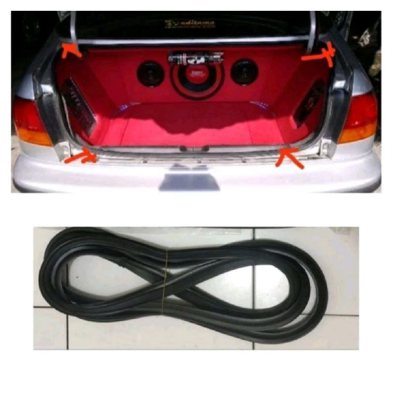 karet bagasi belakang mobil timor original