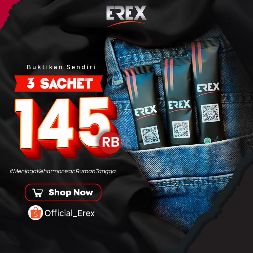 EREX 3 Sachet Special 9.9 Super Murah - Minuman Stamina Pria Obat Kuat