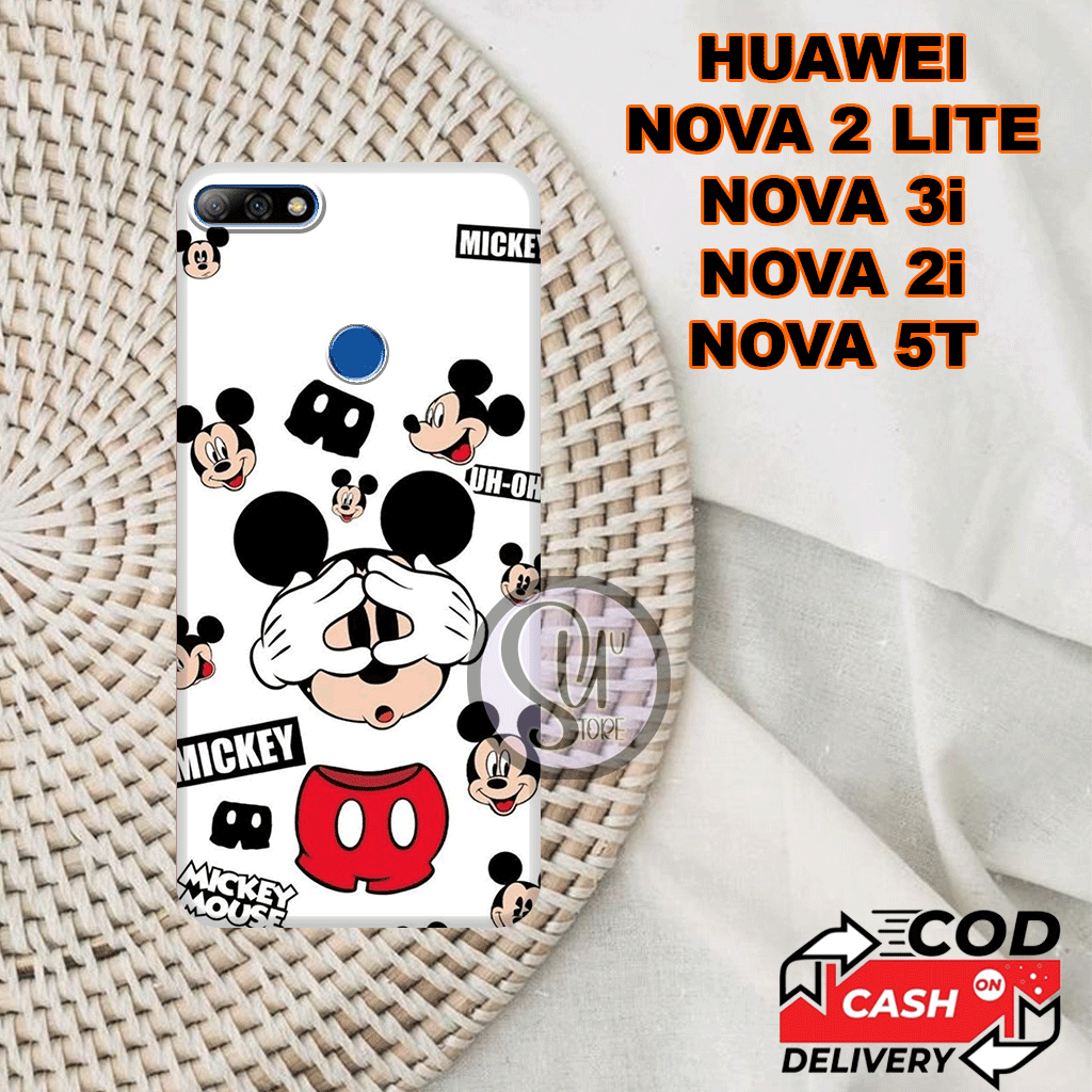 S14 Case Huawei Nova 2 Lite -nova 3i- nova 2i- nova 5t-Motif MICKEY-Casing Lucu-Softcase Keren-Bahan