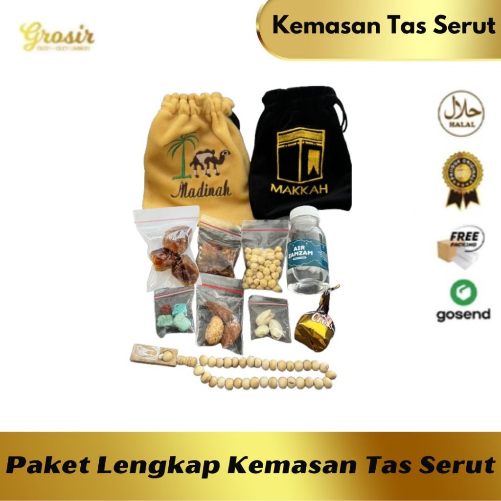 

Paket Oleh-Oleh Umroh & Haji Premium Series / Hadiah Umroh / dompet / pouch / souvenir / Tas Serut