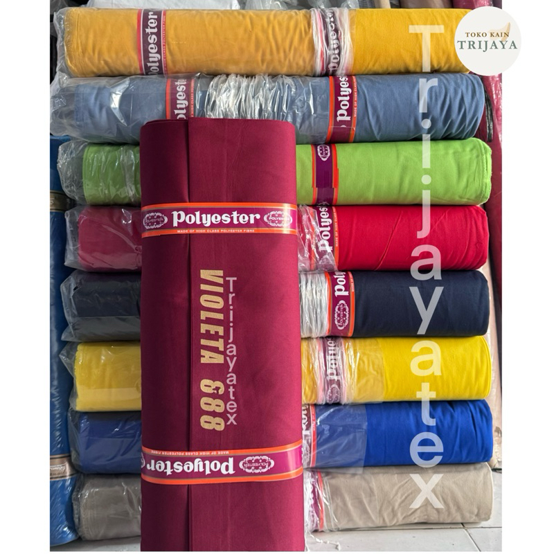 (1 ROLL) Kain Violeta 888 | Kain seragam, Cattlepack, Katelpack, seragam kantor, seragam sekolah